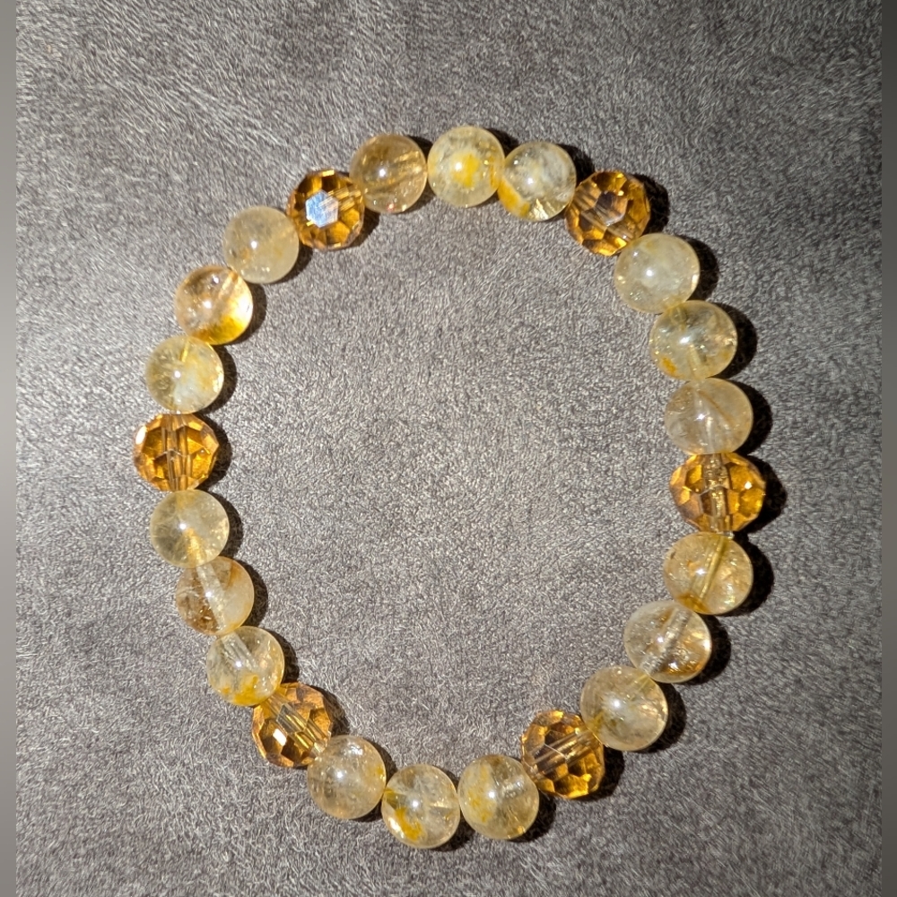 Citrine Beaded Bracelet